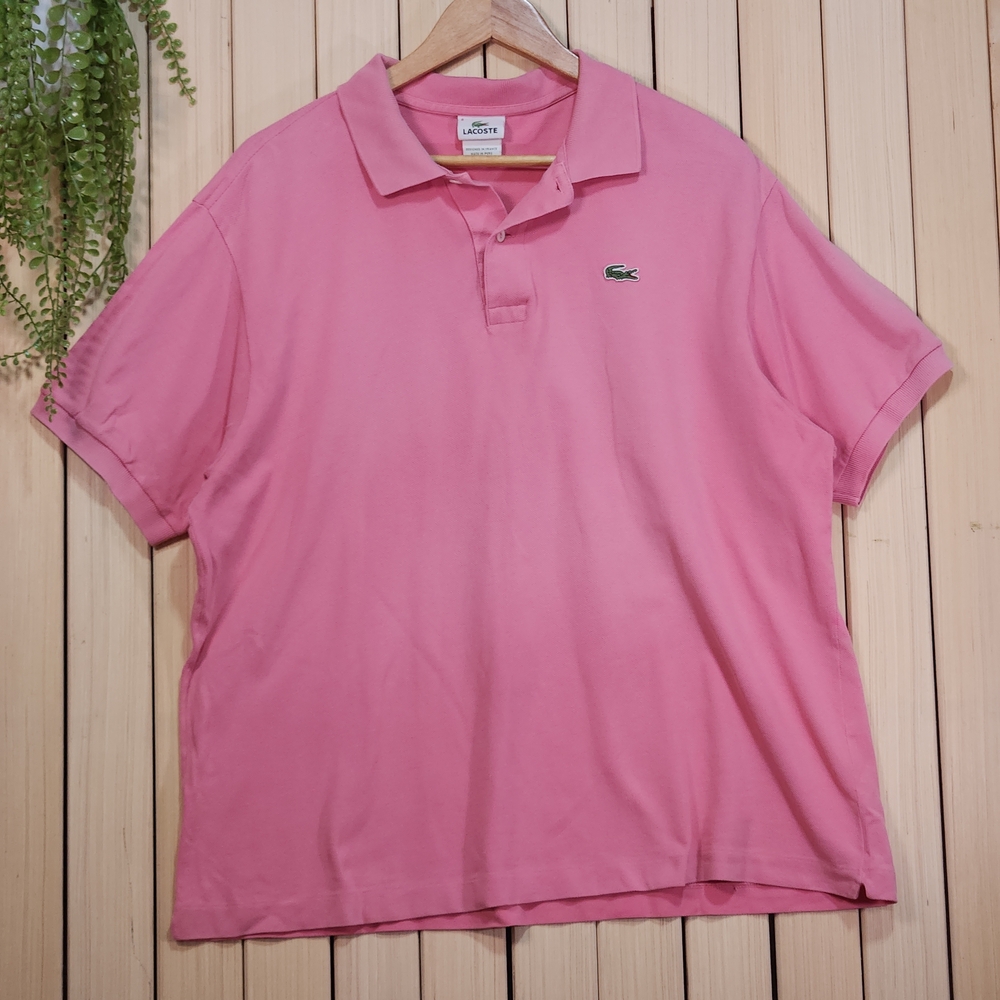 Lacoste Polo Shirt Size 8 Classic Pink